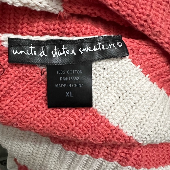 United States Sweaters in Orange and White - Size XL - Picture 4 of 4